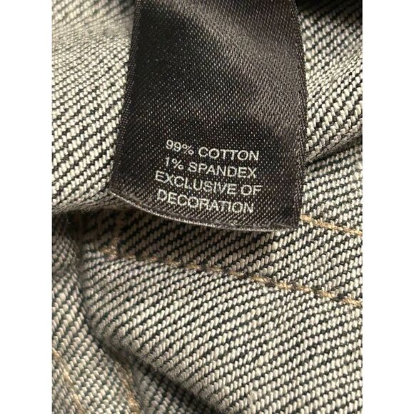 WHITE HOUSE BLACK MARKET Womens Noir Black Distressed Jeans Size 4 (5029) - Picture 8 of 8